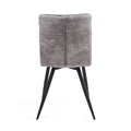 Rodeo Suede Effect Dark Grey Dining Chair - Blythe Living