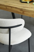 Marisa Linen Effect Natural Dining Chair - Blythe Living