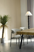 Marisa Linen Effect Natural Dining Chair - Blythe Living