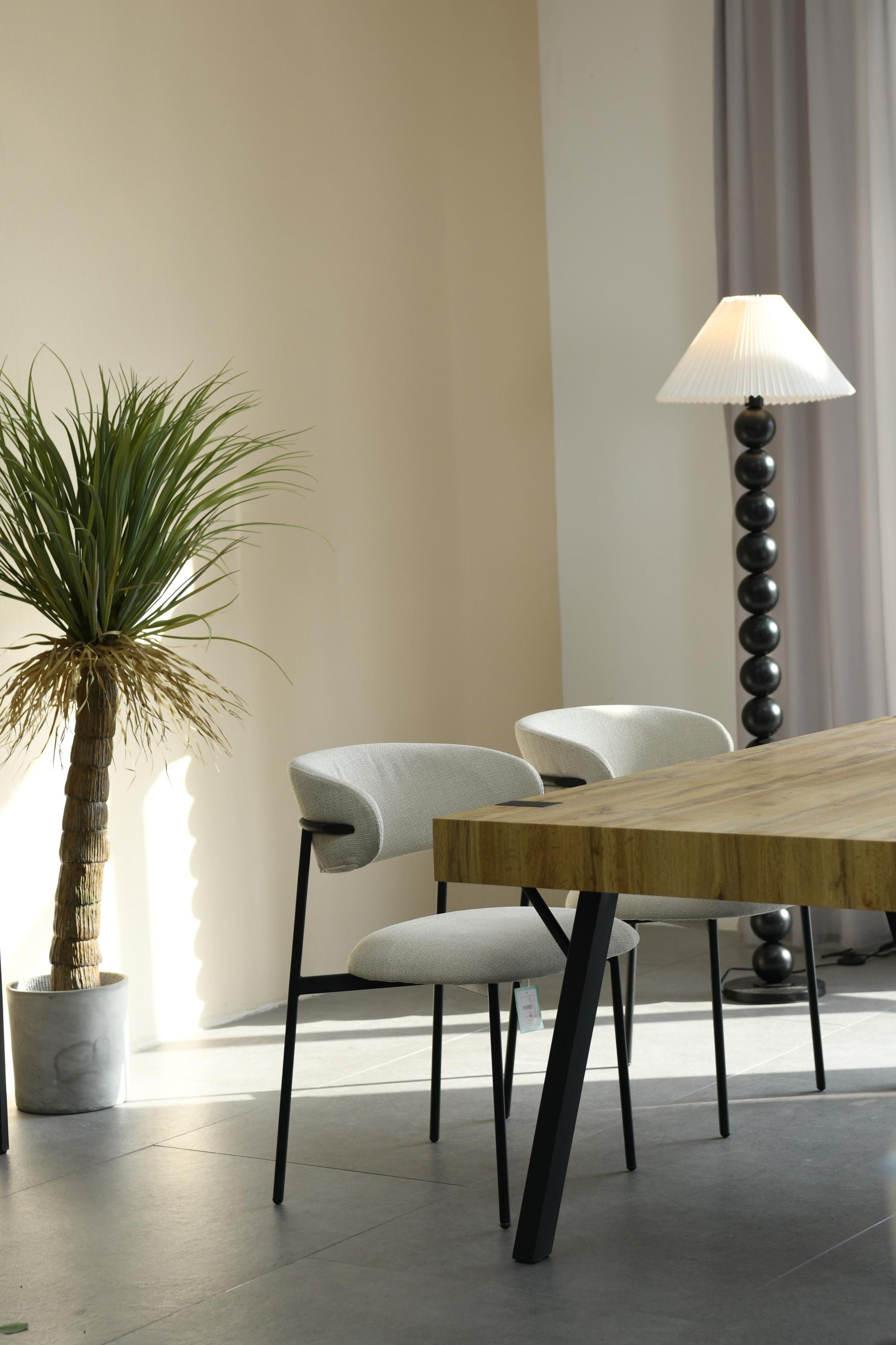 Marisa Linen Effect Natural Dining Chair - Blythe Living