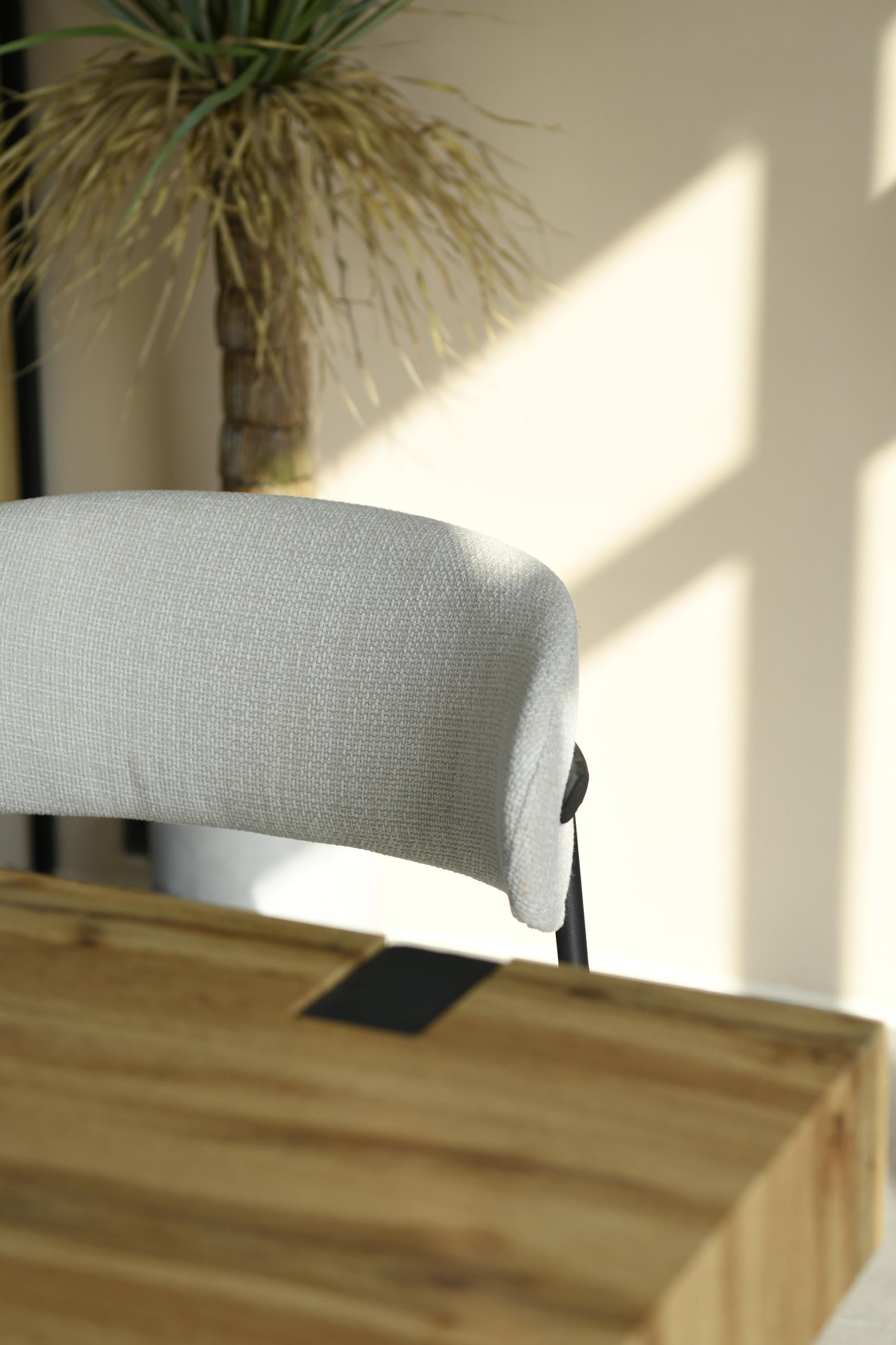 Marisa Linen Effect Natural Dining Chair - Blythe Living