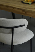 Marisa Linen Effect Natural Dining Chair - Blythe Living
