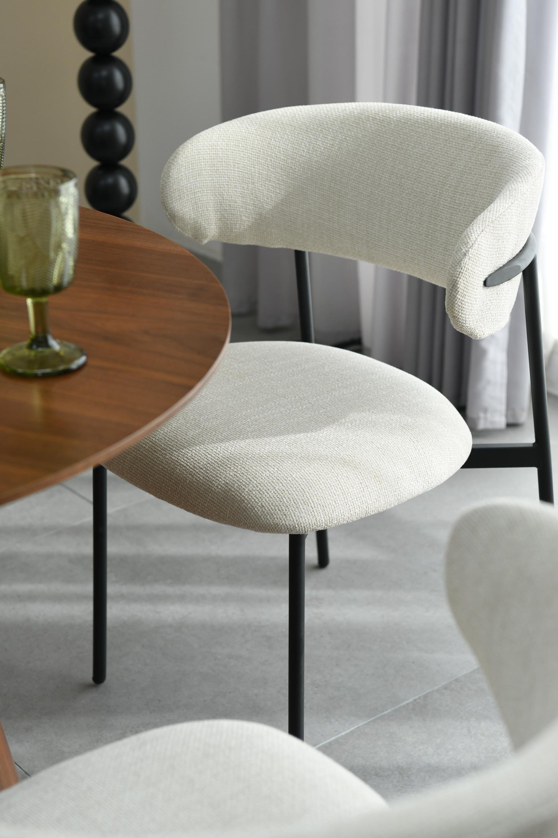 Marisa Linen Effect Natural Dining Chair - Blythe Living