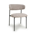 Marisa Tweed Oatmeal Dining Chair - Blythe Living