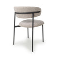 Marisa Tweed Oatmeal Dining Chair - Blythe Living