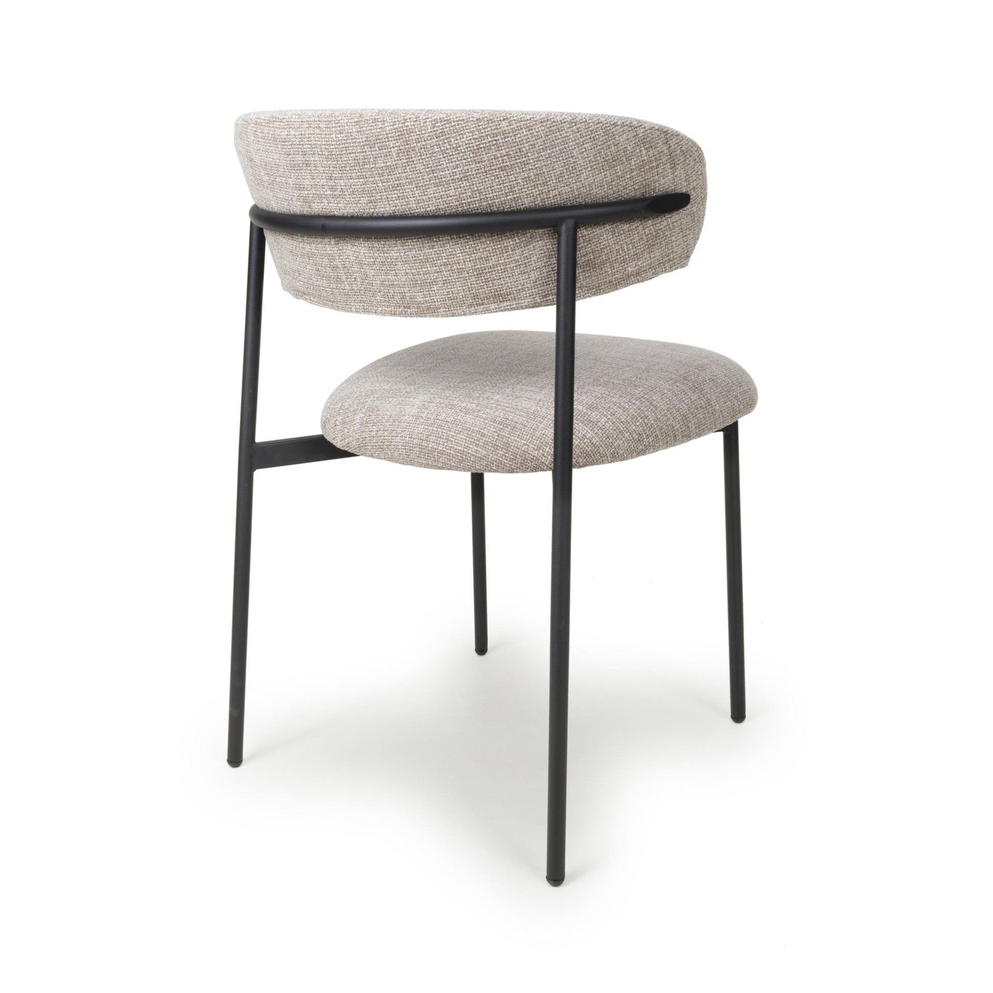 Marisa Tweed Oatmeal Dining Chair - Blythe Living