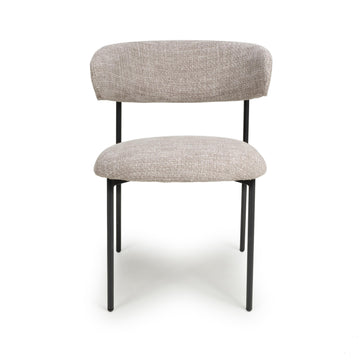 Marisa Tweed Oatmeal Dining Chair - Blythe Living