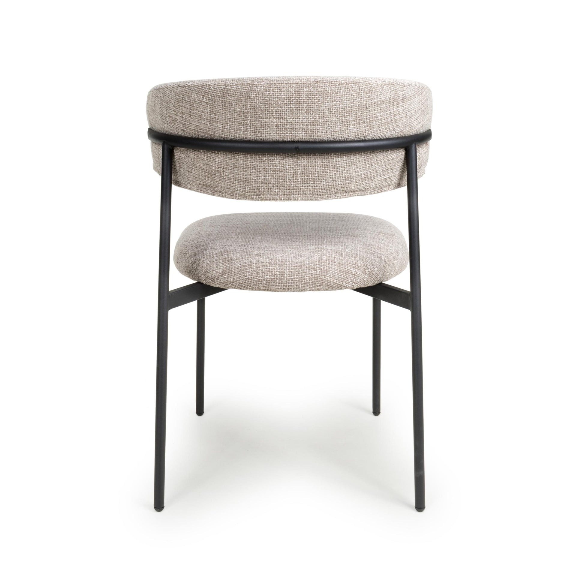 Marisa Tweed Oatmeal Dining Chair - Blythe Living