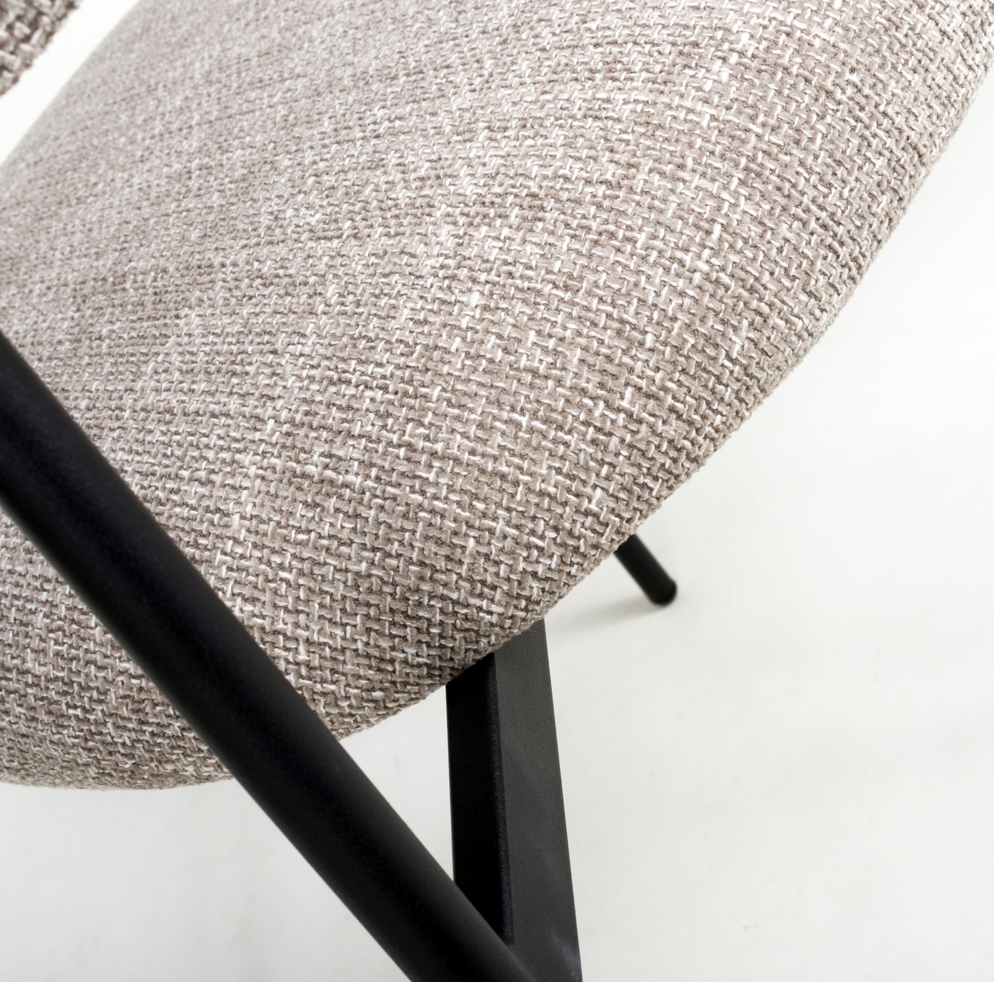 Marisa Tweed Oatmeal Dining Chair - Blythe Living