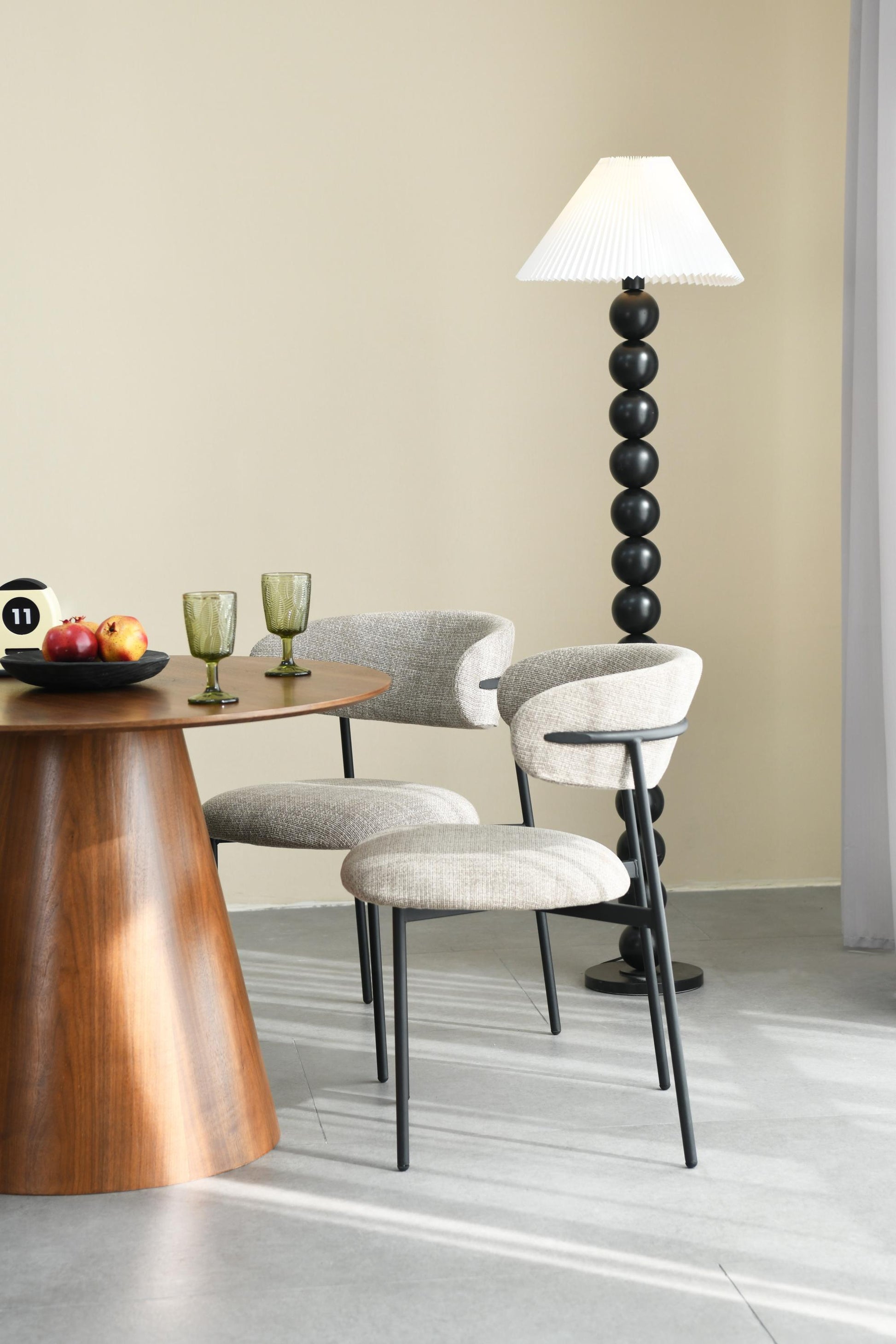 Marisa Tweed Oatmeal Dining Chair - Blythe Living