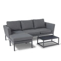 Maze - Outdoor Fabric Pulse Chaise Sofa Set - Flanelle - Blythe Living