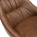 Corinth Leather Effect Tan Dining Chair - Blythe Living