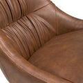 Corinth Leather Effect Tan Dining Chair - Blythe Living
