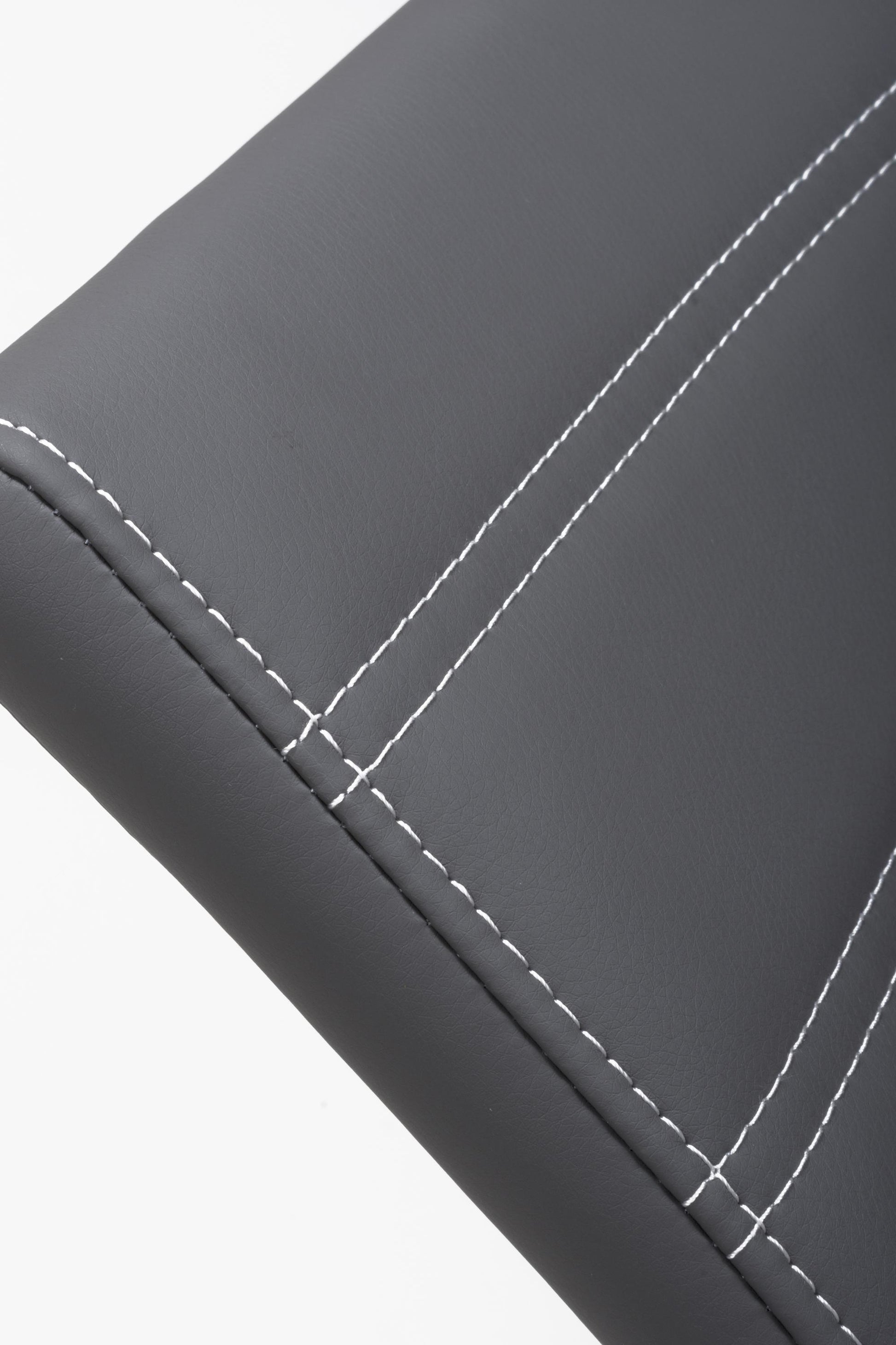 Callisto Leather Effect Grey Dining Chair - Blythe Living