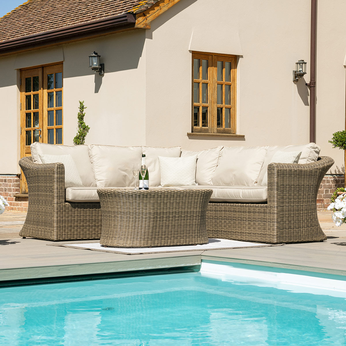 Maze - Winchester Small Rattan Corner Group - Blythe Living