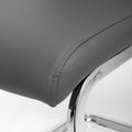 Toledo Leather Effect Grey Dining Chair - Blythe Living