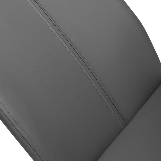 Toledo Leather Effect Grey Dining Chair - Blythe Living