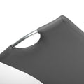 Toledo Leather Effect Grey Dining Chair - Blythe Living