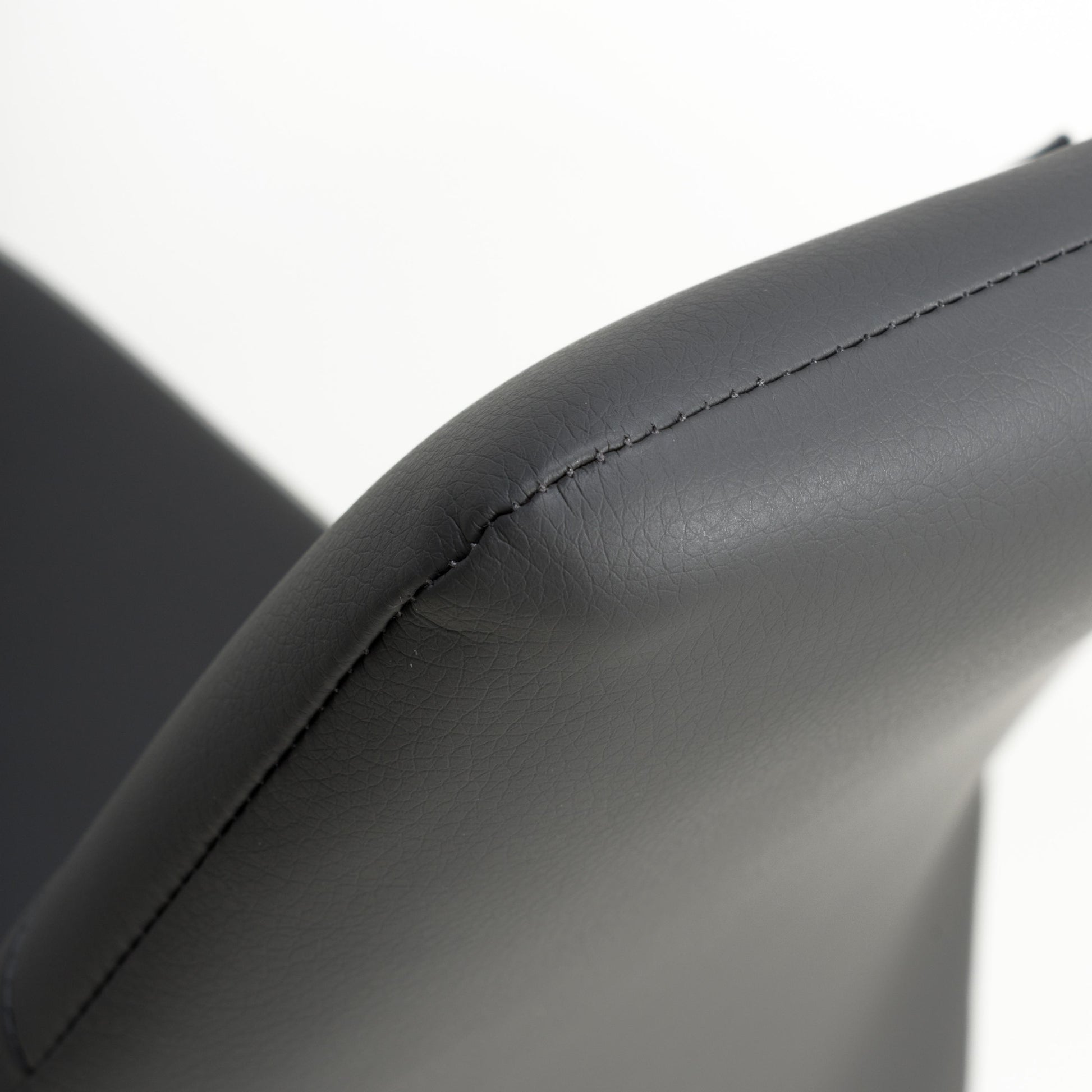 Cordoba Leather Effect Grey Dining Chair - Blythe Living
