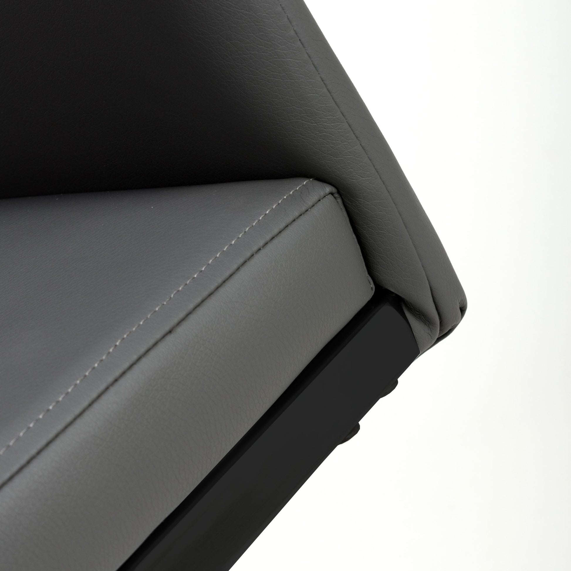 Cordoba Leather Effect Grey Dining Chair - Blythe Living
