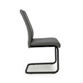 Cordoba Leather Effect Grey Dining Chair - Blythe Living