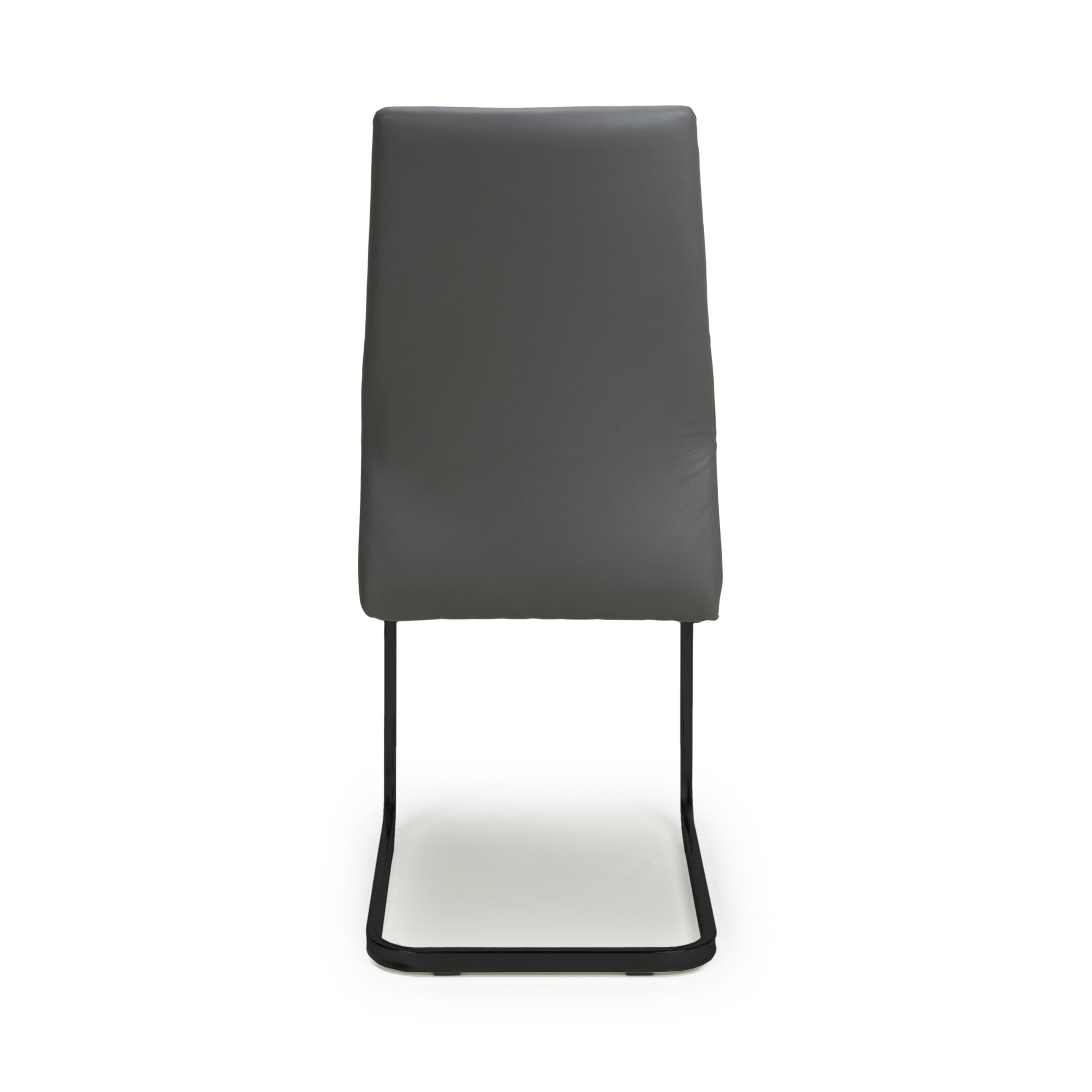 Cordoba Leather Effect Grey Dining Chair - Blythe Living