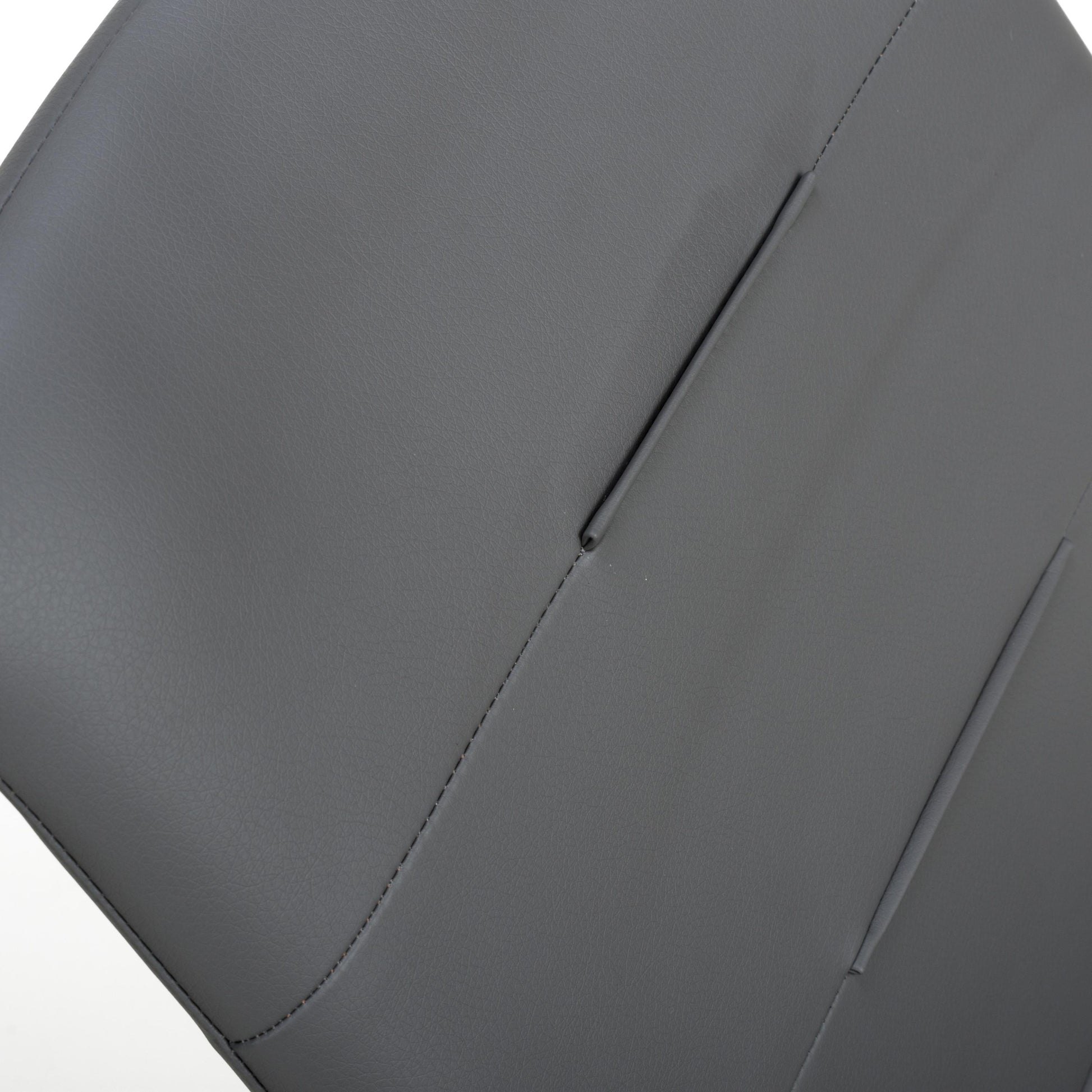 Cordoba Leather Effect Grey Dining Chair - Blythe Living