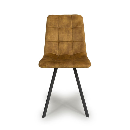 Cadiz Brushed Velvet Bronze Dining Chair - Blythe Living