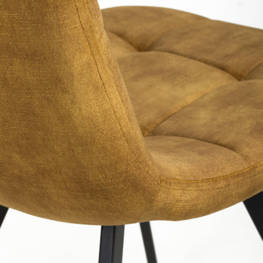 Cadiz Brushed Velvet Bronze Dining Chair - Blythe Living