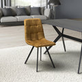 Cadiz Brushed Velvet Bronze Dining Chair - Blythe Living