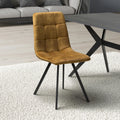 Cadiz Brushed Velvet Bronze Dining Chair - Blythe Living