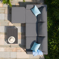 Maze - Outdoor Fabric Pulse Chaise Sofa Set - Flanelle - Blythe Living