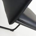 Carlisle Leather Effect Black Dining Chair - Blythe Living