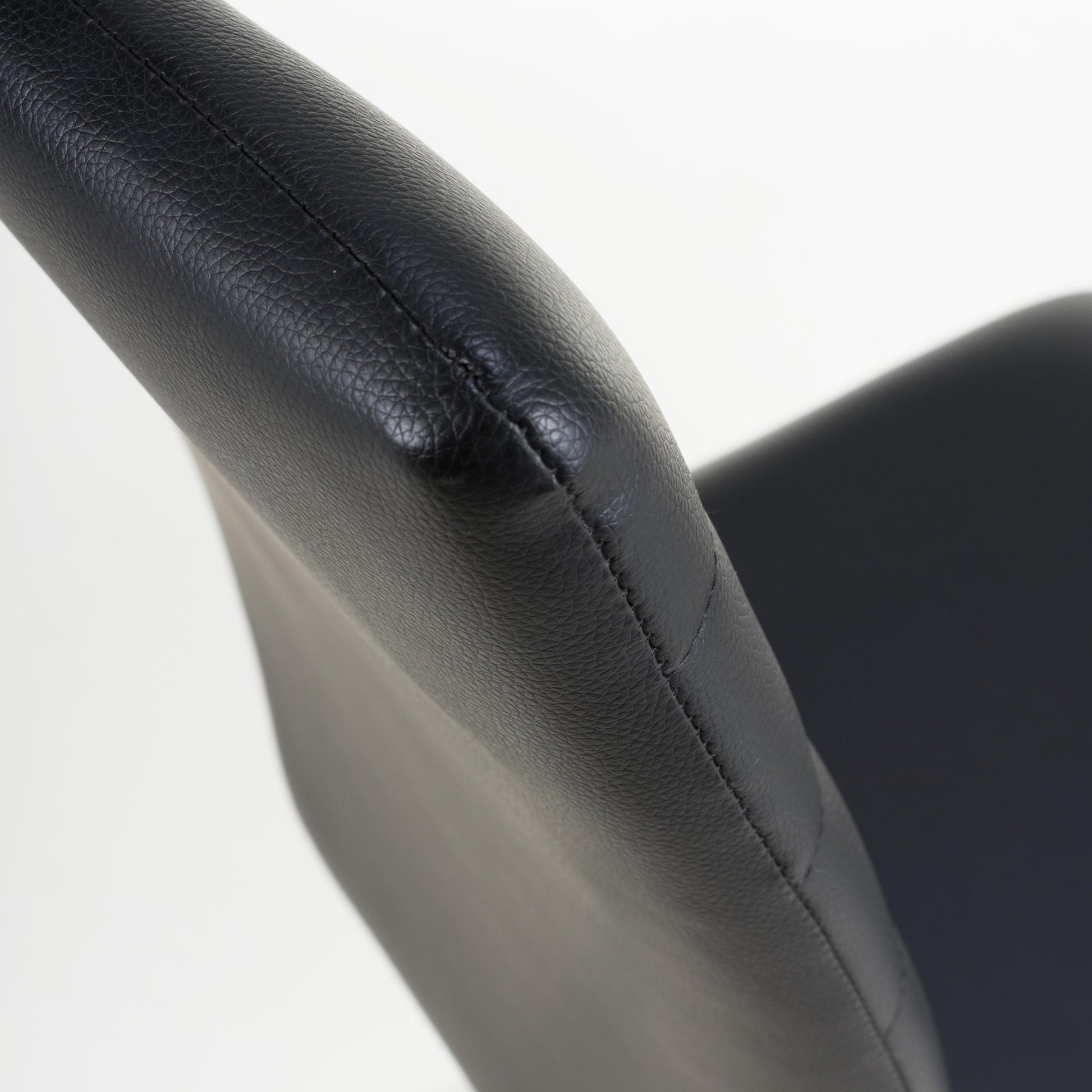 Carlisle Leather Effect Black Dining Chair - Blythe Living
