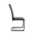 Carlisle Leather Effect Black Dining Chair - Blythe Living