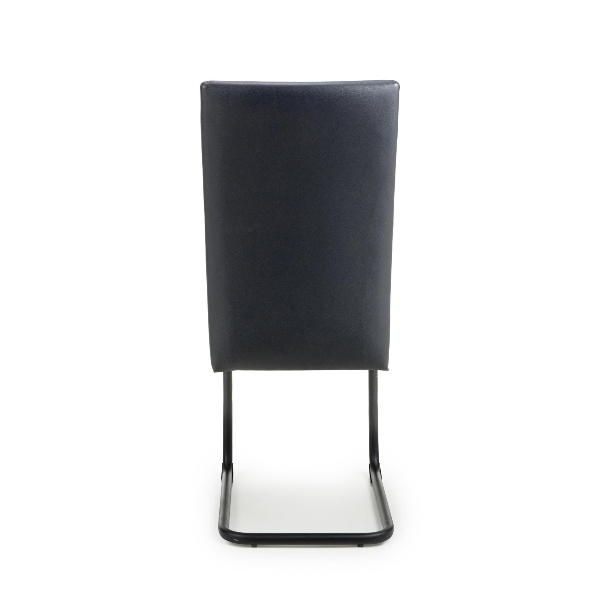 Carlisle Leather Effect Black Dining Chair - Blythe Living