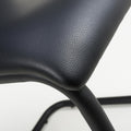 Carlisle Leather Effect Black Dining Chair - Blythe Living