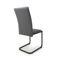 Carlisle Leather Effect Grey Dining Chair - Blythe Living