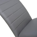 Carlisle Leather Effect Grey Dining Chair - Blythe Living