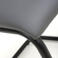 Carlisle Leather Effect Grey Dining Chair - Blythe Living