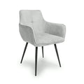 Denver Corduroy Light Grey Dining Chair - Blythe Living