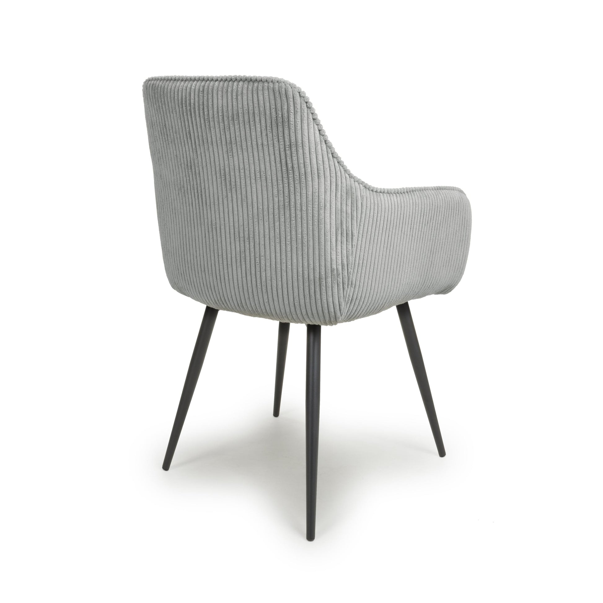 Denver Corduroy Light Grey Dining Chair - Blythe Living