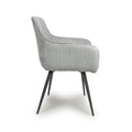Denver Corduroy Light Grey Dining Chair - Blythe Living