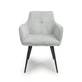 Denver Corduroy Light Grey Dining Chair - Blythe Living