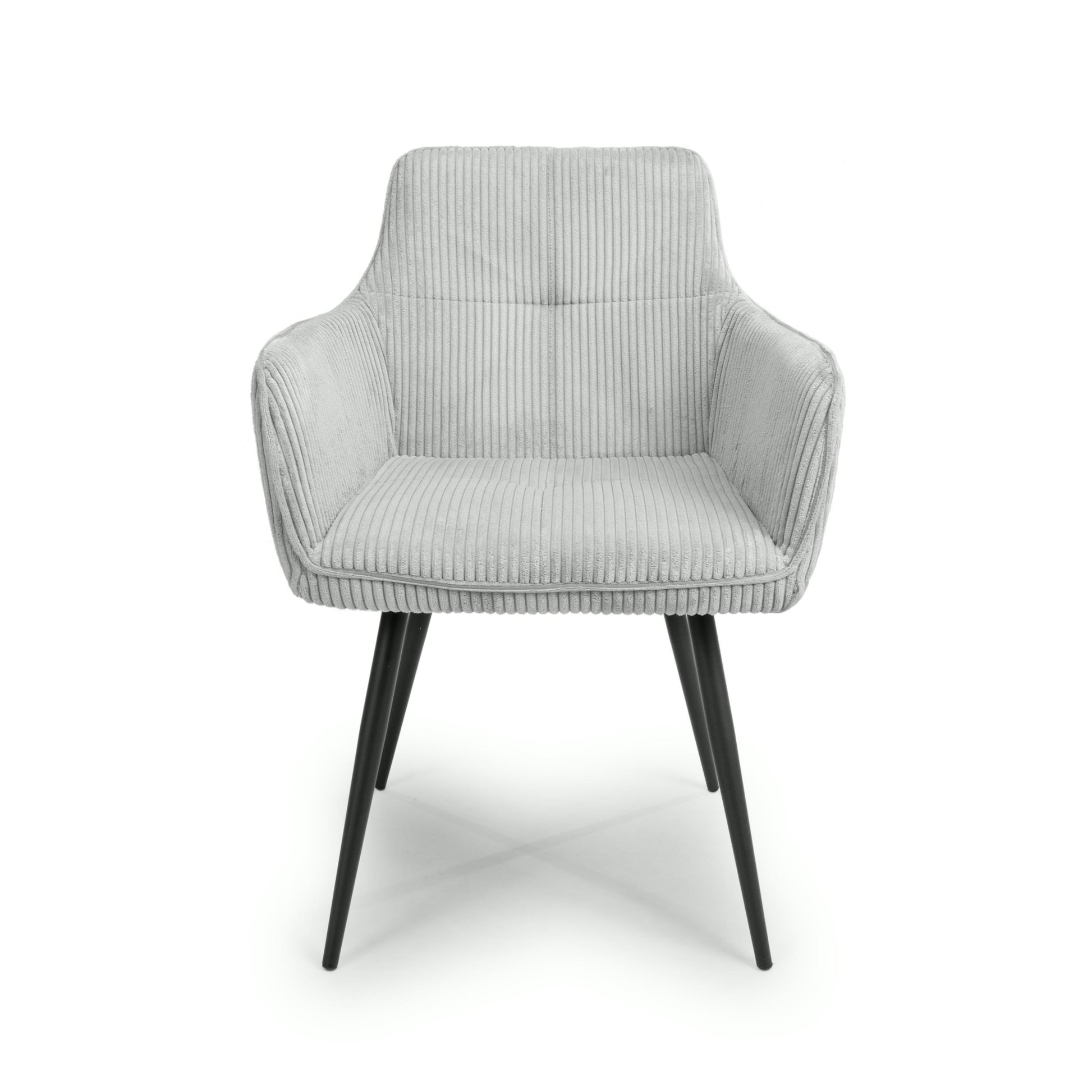 Denver Corduroy Light Grey Dining Chair - Blythe Living