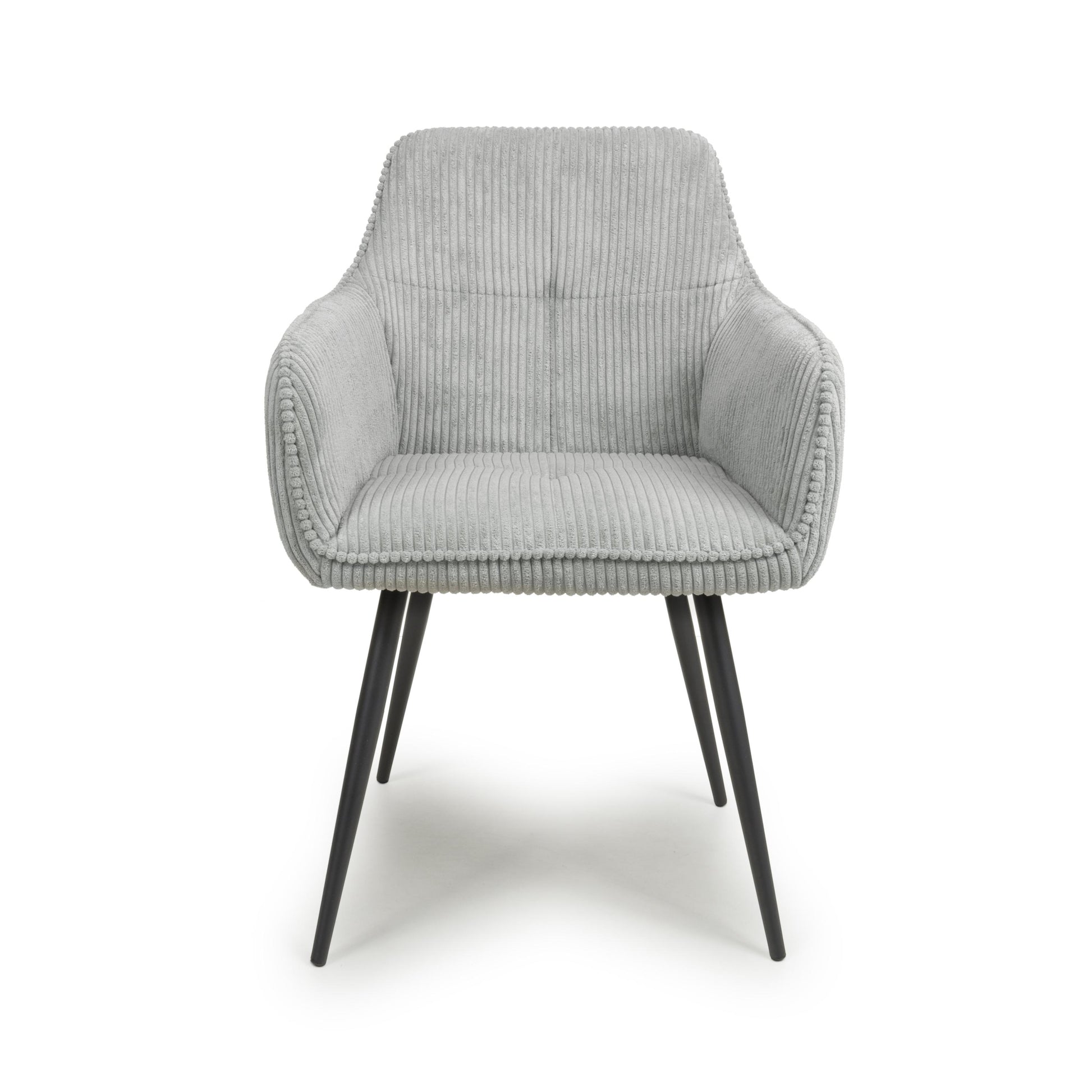 Denver Corduroy Light Grey Dining Chair - Blythe Living