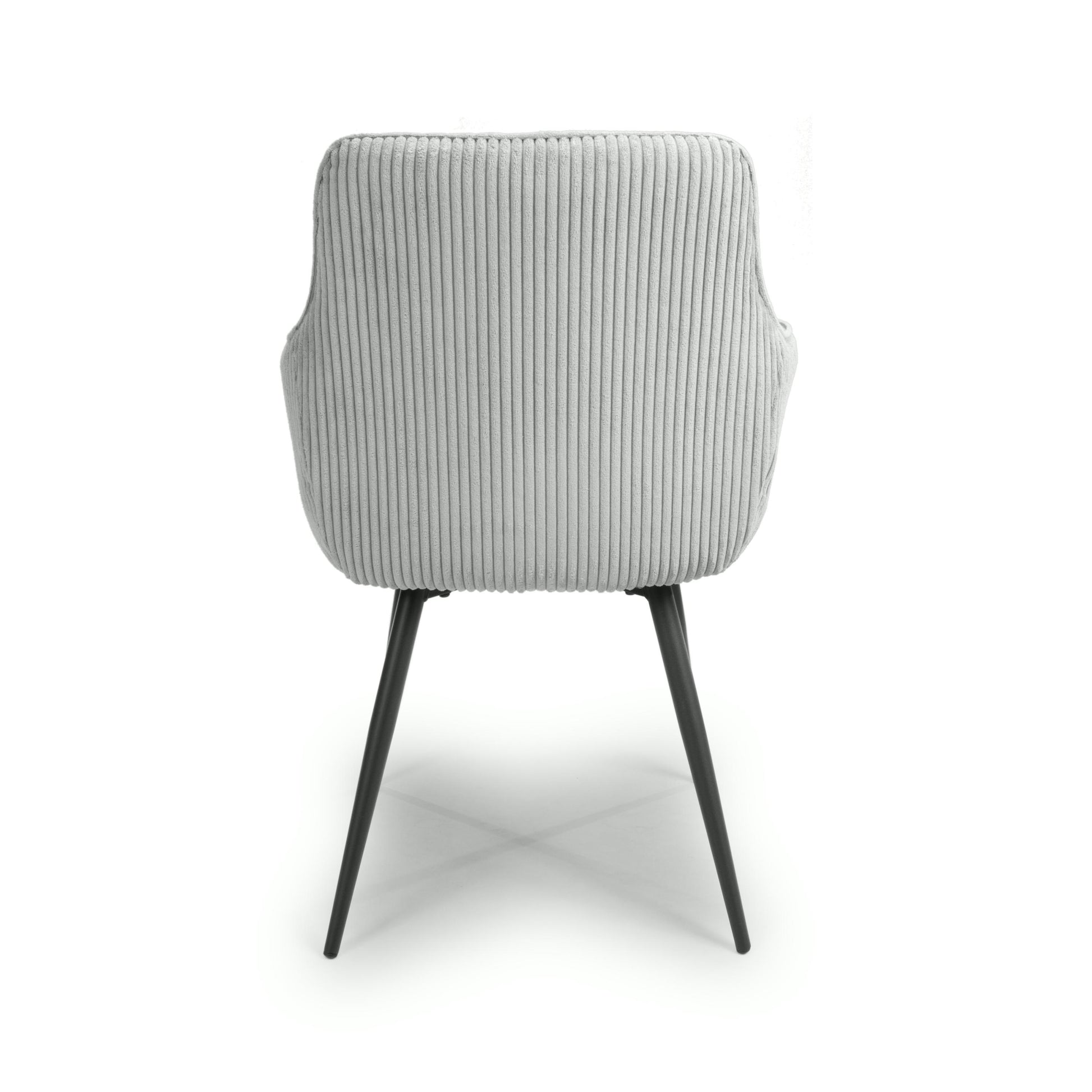 Denver Corduroy Light Grey Dining Chair - Blythe Living