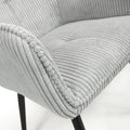 Denver Corduroy Light Grey Dining Chair - Blythe Living