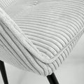 Denver Corduroy Light Grey Dining Chair - Blythe Living