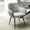 Denver Corduroy Light Grey Dining Chair - Blythe Living